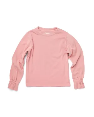 Ruffle Sweatshirt - Cameo Pink