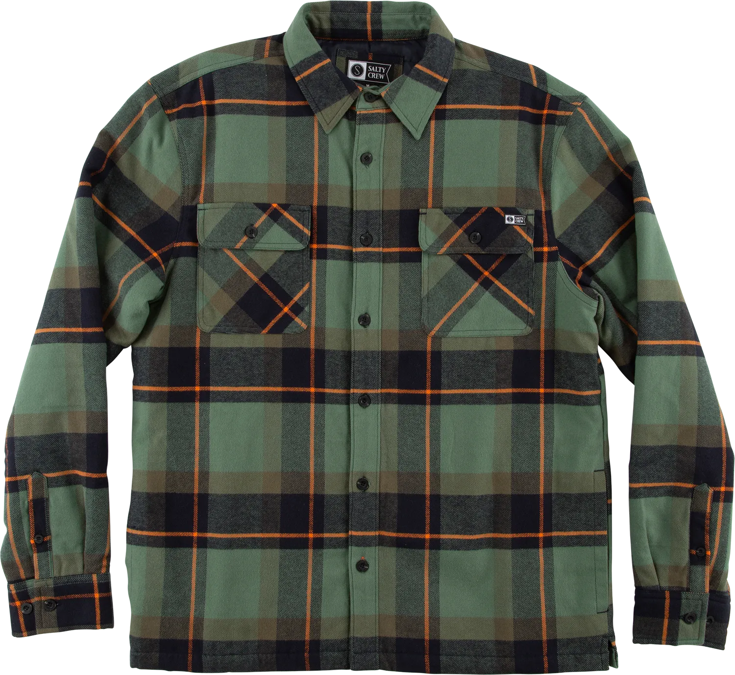 Salty Crew Men&#x27;s Dawn Patrol Shacket Green | Buy Salty Crew Men&#x27;s Dawn Patrol Shacket Green here | Outnorth