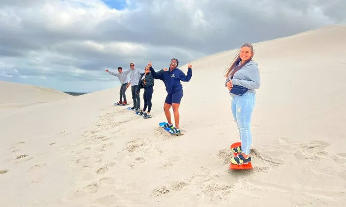 Sandboarding party package for up to 10 kids with On the Tours Sandboarding