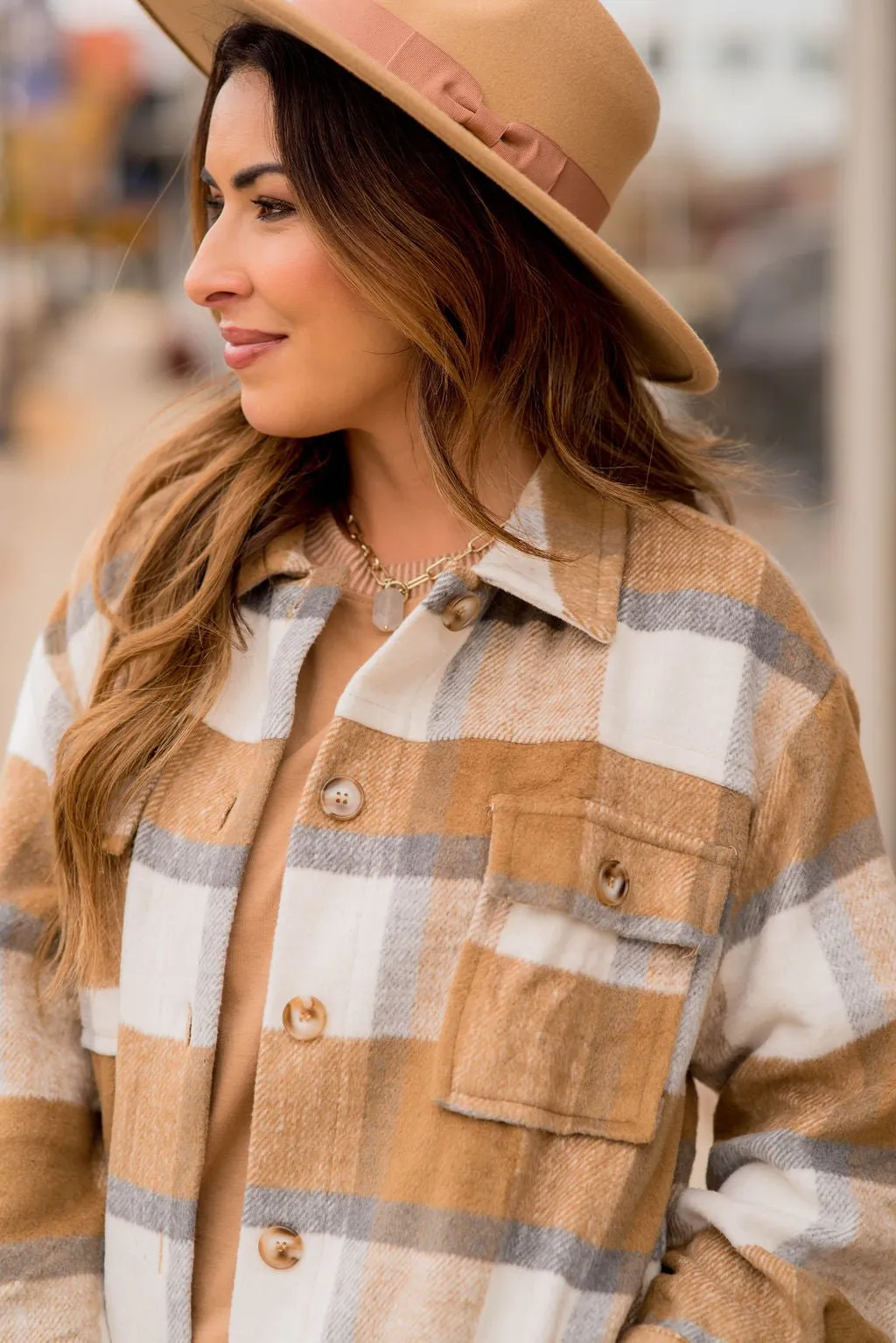 Seize The Day Plaid Tunic Shacket