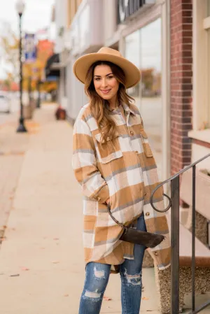 Seize The Day Plaid Tunic Shacket