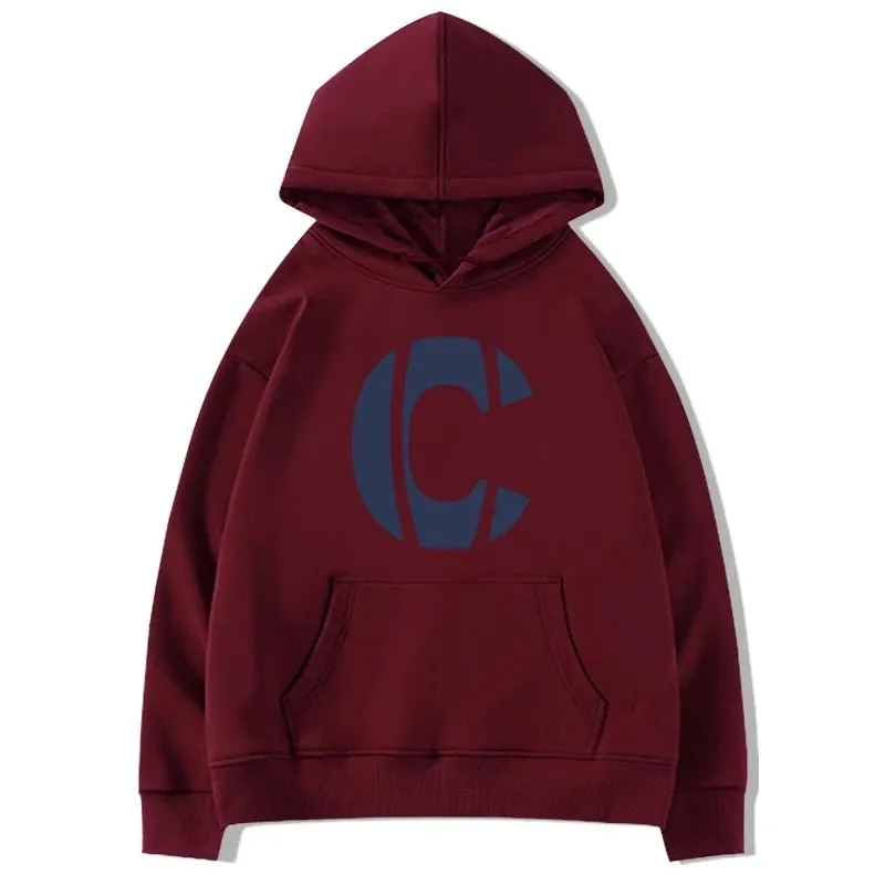 Simple Letter Printing Hooded Drawstring Loose Women Hoodies Winter New Solid Color Basic Casual Fashion Female Hoodies