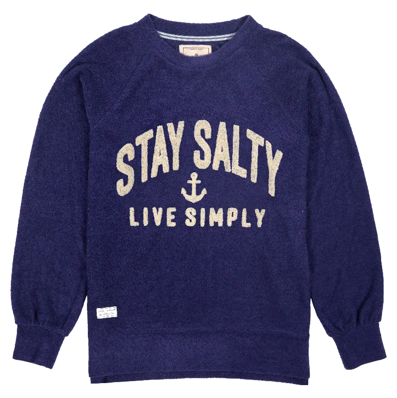 Simply Southern Stay Salty terry  sweatshirt