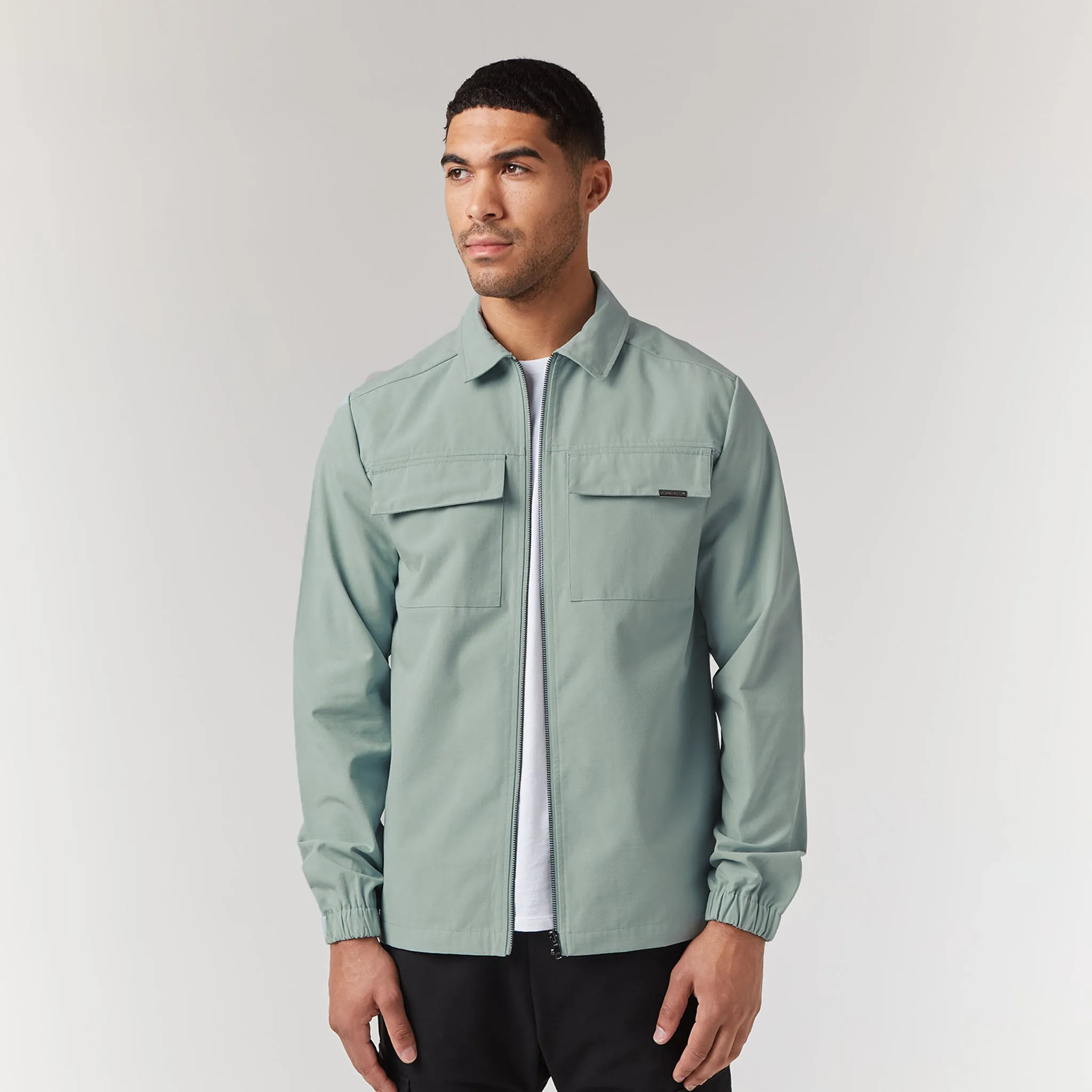 Smart Utility Overshirt | Sage