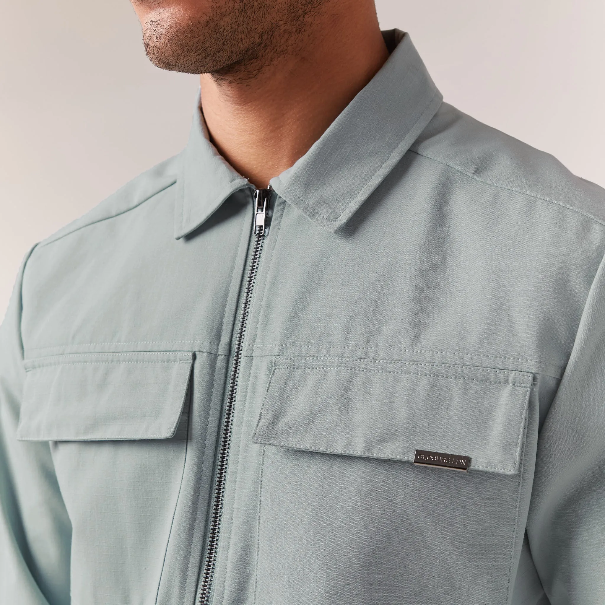 Smart Utility Overshirt | Sage