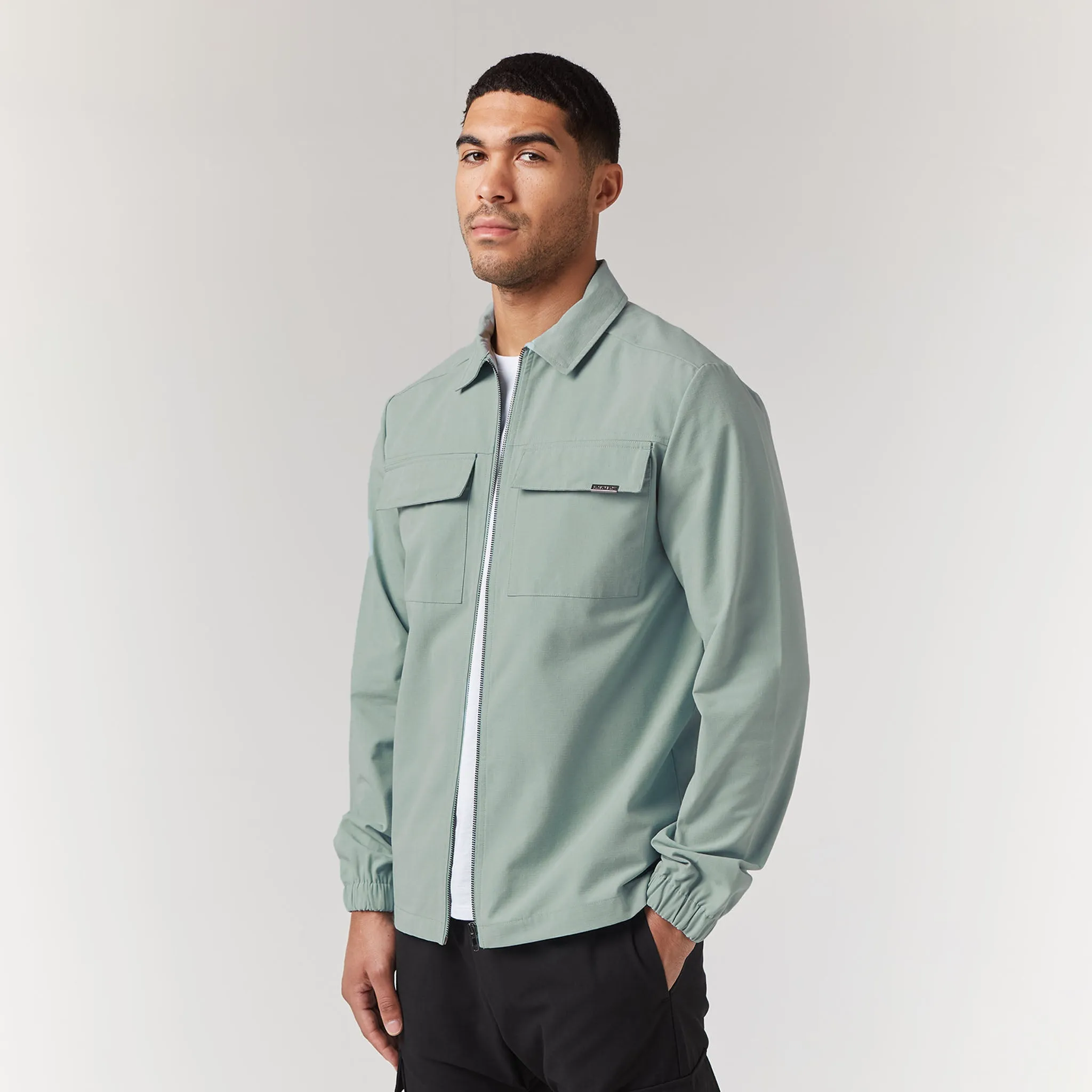 Smart Utility Overshirt | Sage