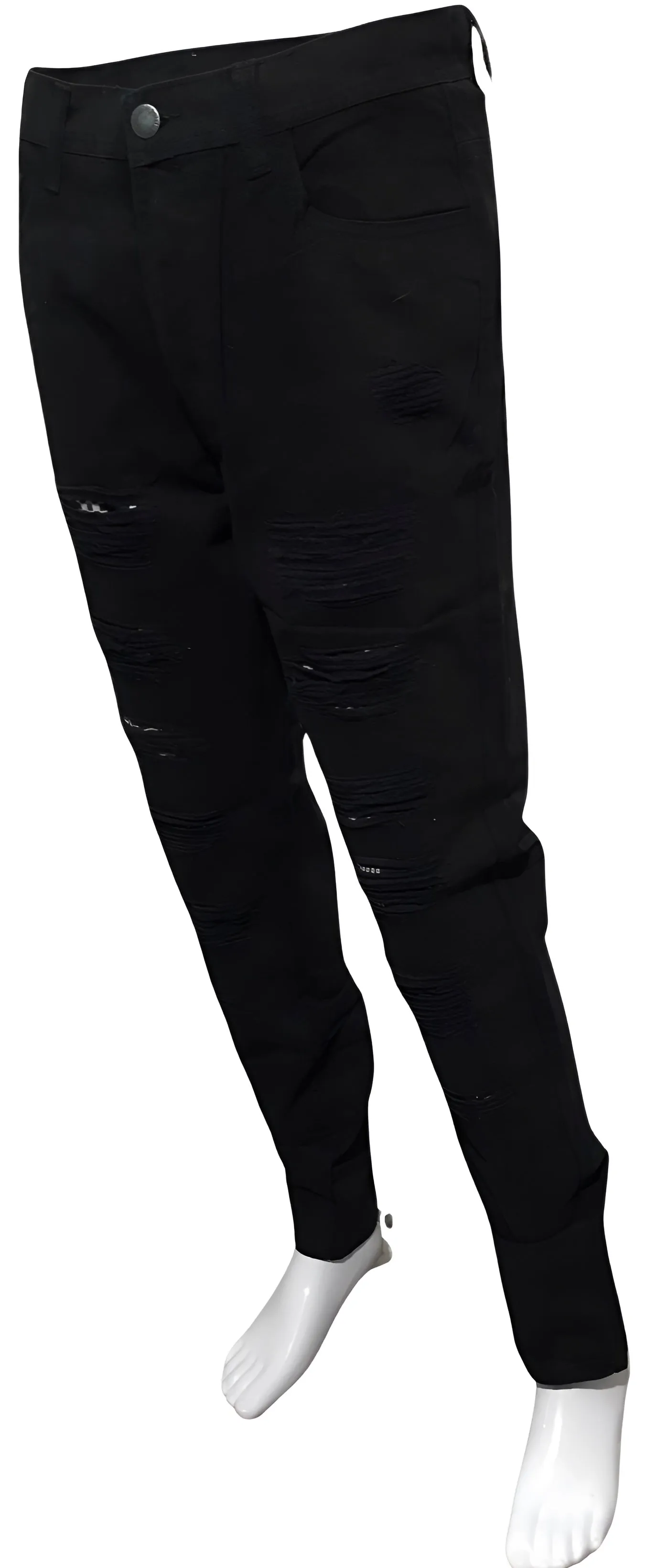 ^SOUTHPOLE^ BLACK) RIPPED DENIM FOR MEN (34'' x 32'')