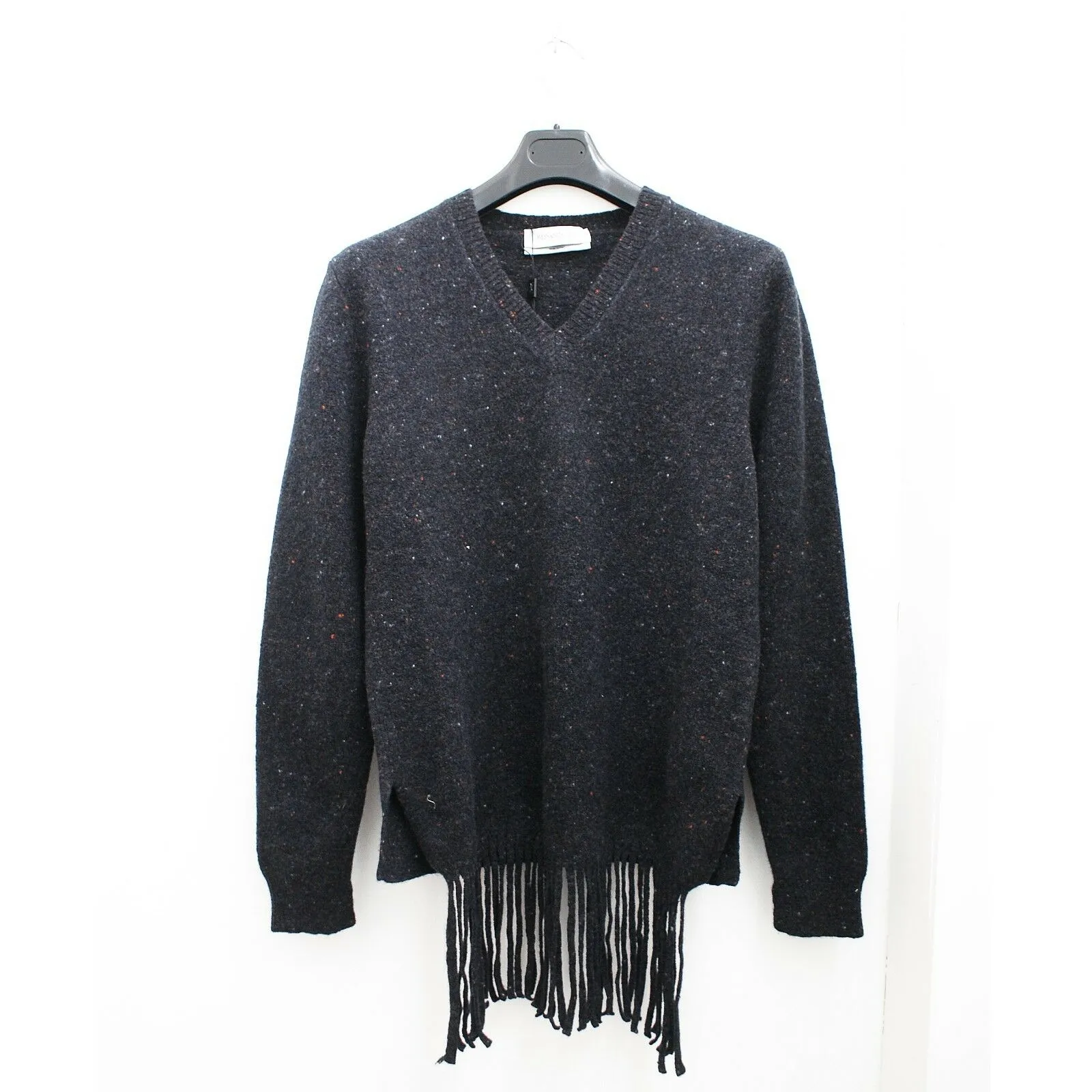 Speckled Wool & Cashmere V Neck Jumper