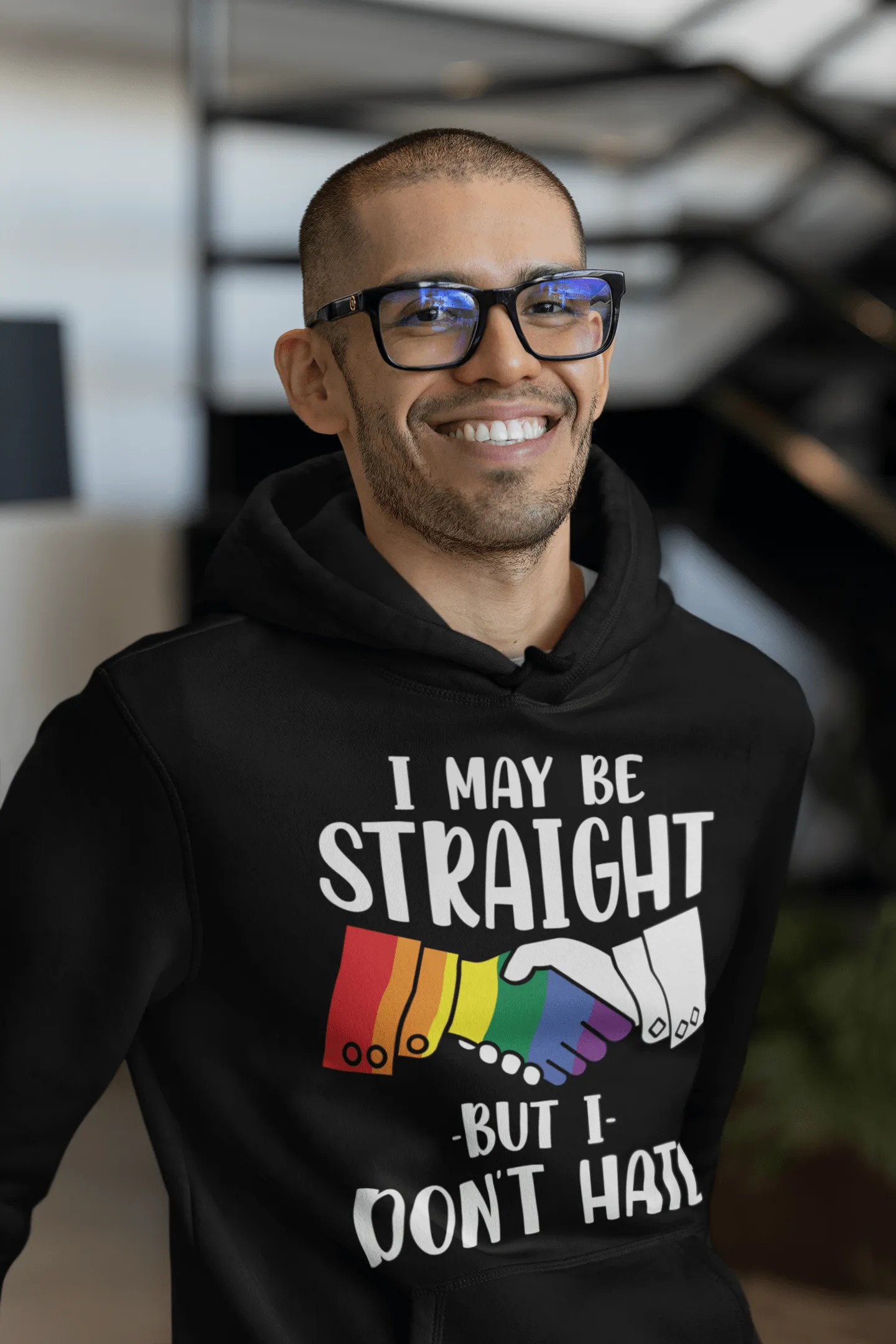 Straight But Don't Hate | Pride Merch | LGBT  Ally Unisex Hoodie