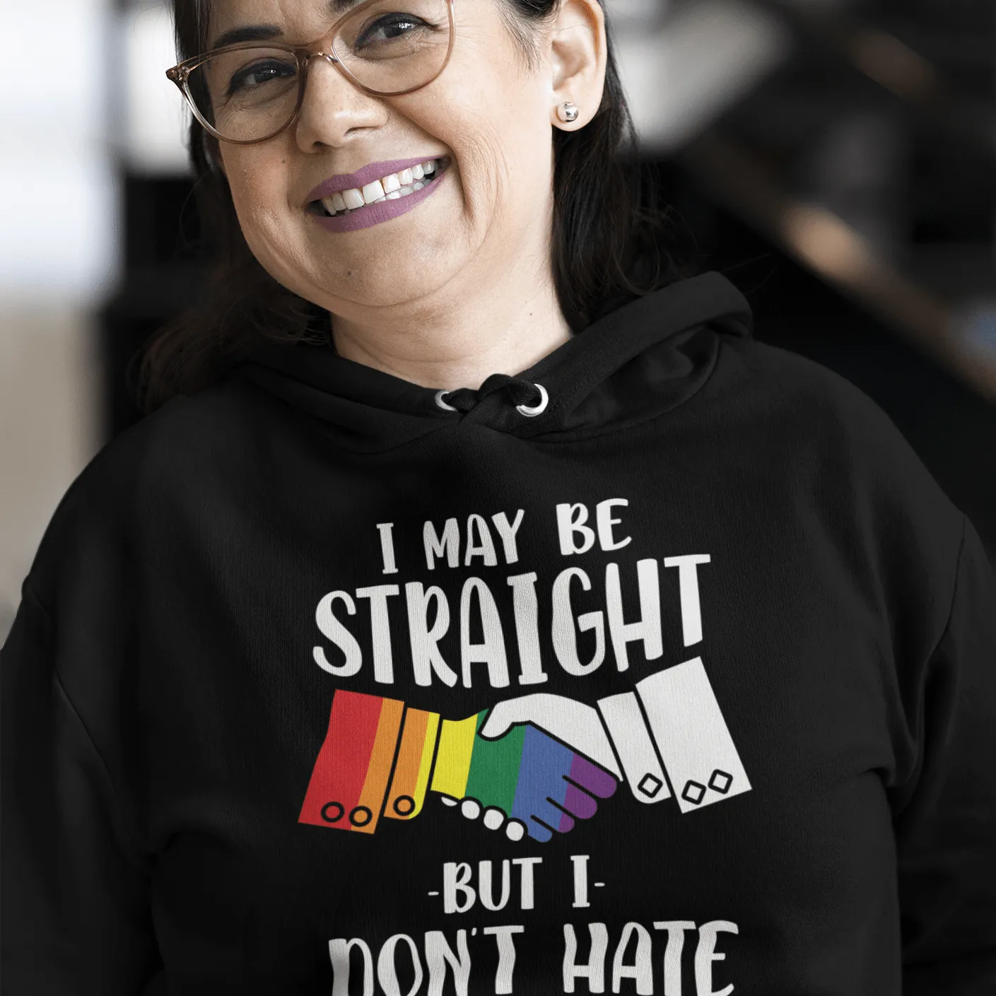 Straight But Don't Hate | Pride Merch | LGBT  Ally Unisex Hoodie