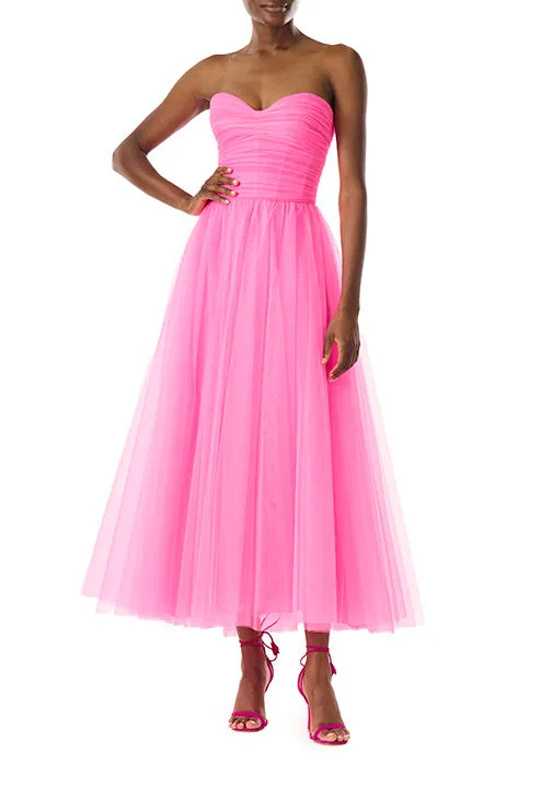 Strapless Tulle Cocktail Dress