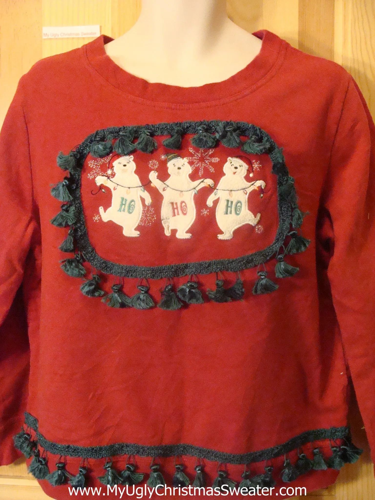 Tacky Christmas Sweatshirt HoHoHo Bears