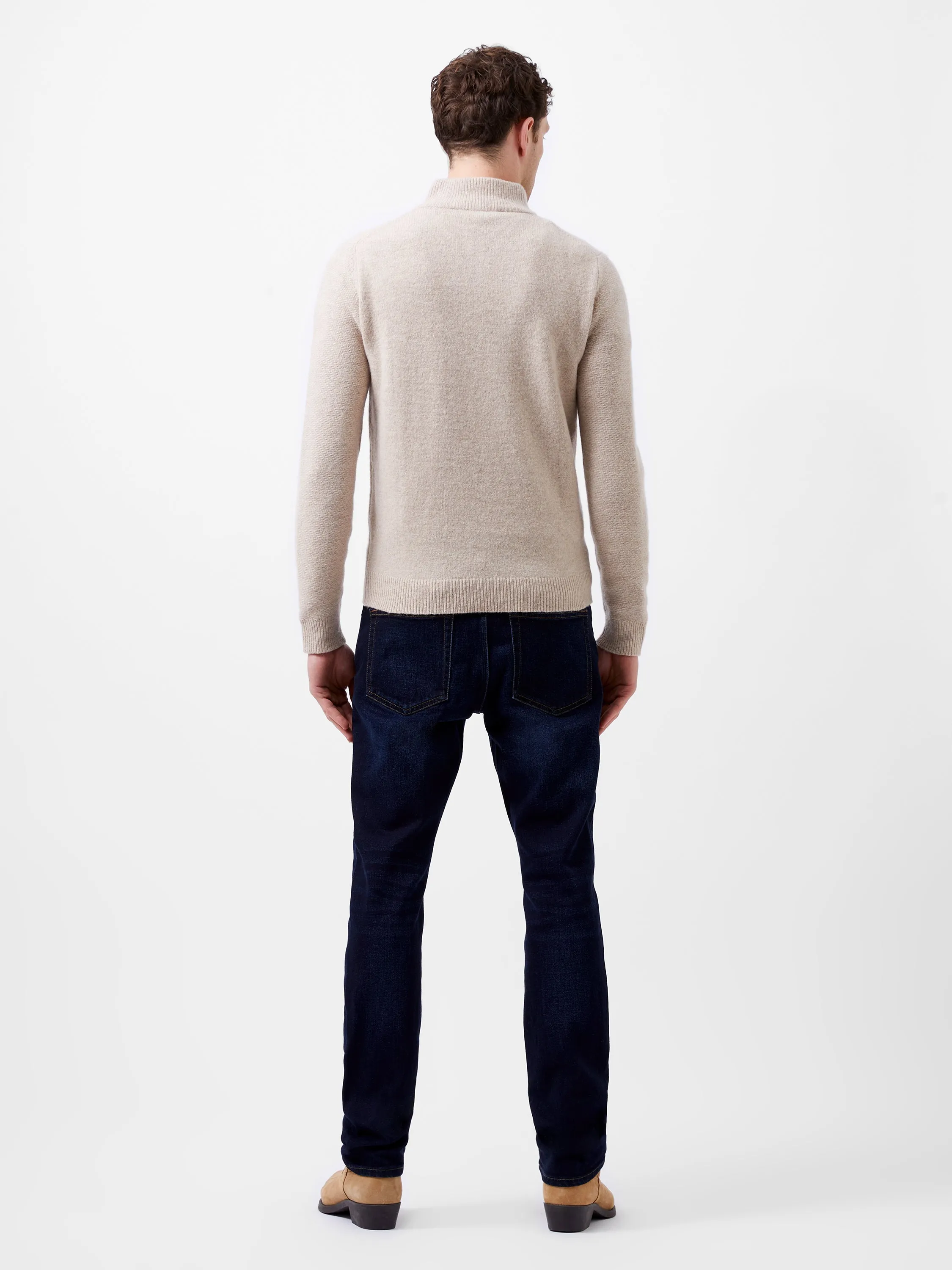 Textured Half Zip Jumper