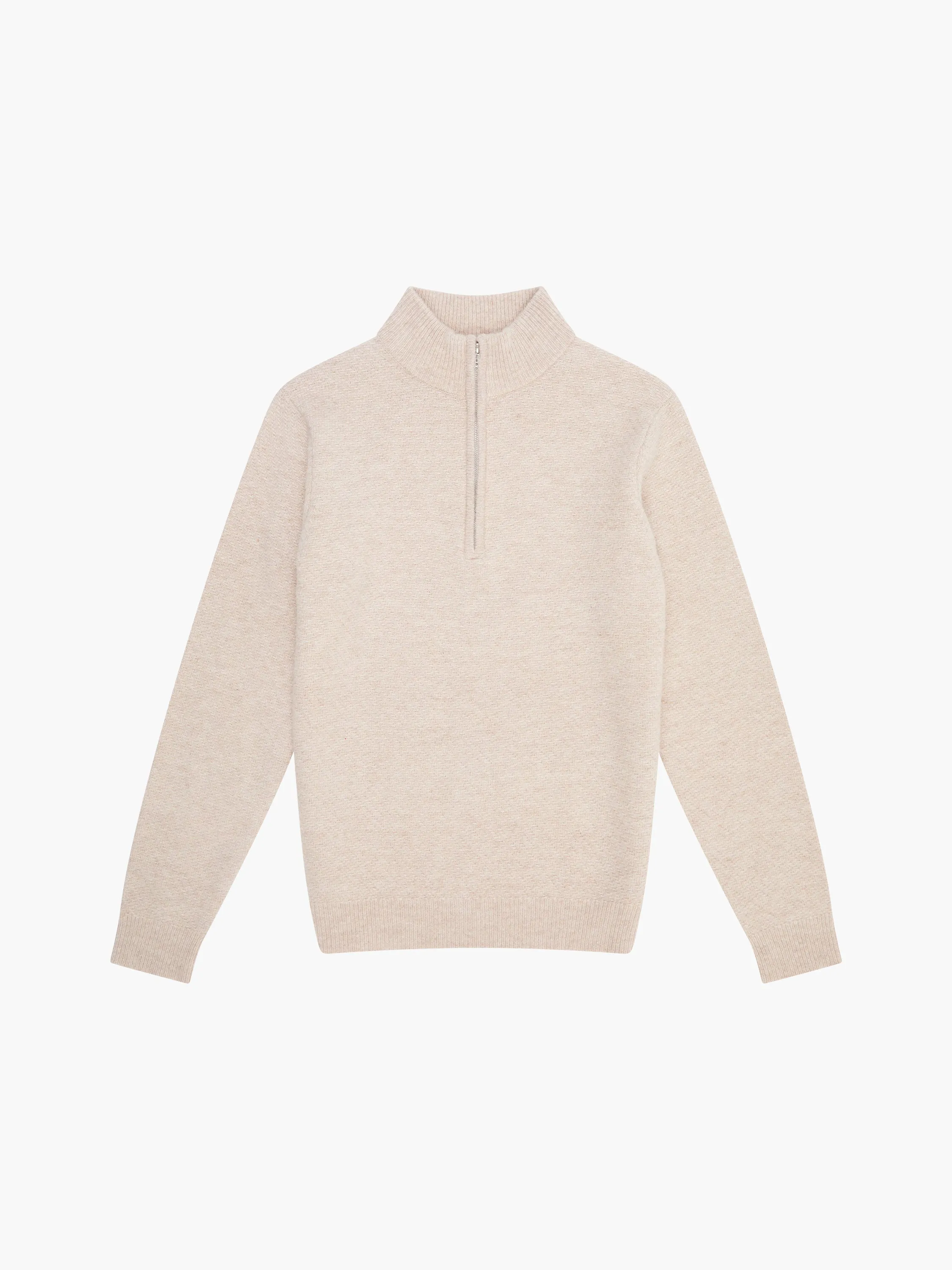 Textured Half Zip Jumper