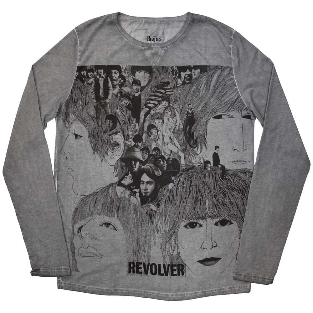 The Beatles Unisex Sweatshirt: Revolver Stone Wash