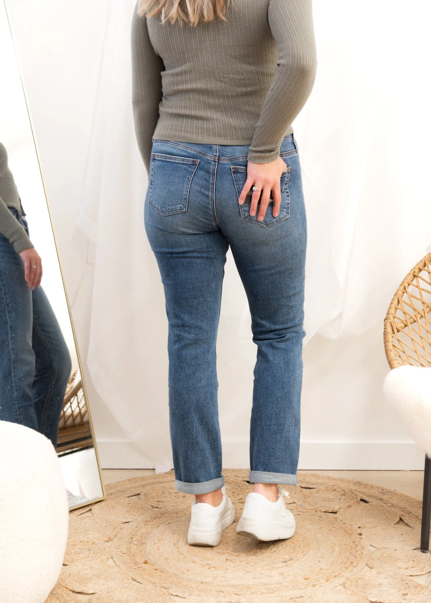 The Beau High Rise Boyfriend Jean - Non Distressed