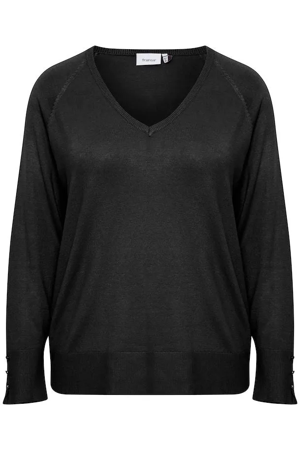 The Blume Pullover - Black - PLUS