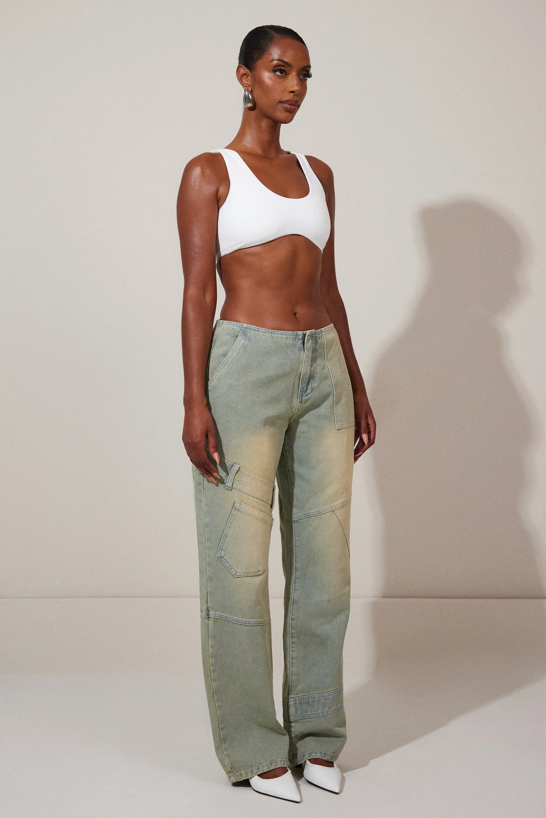 The Rya Jeans - Yellow wash