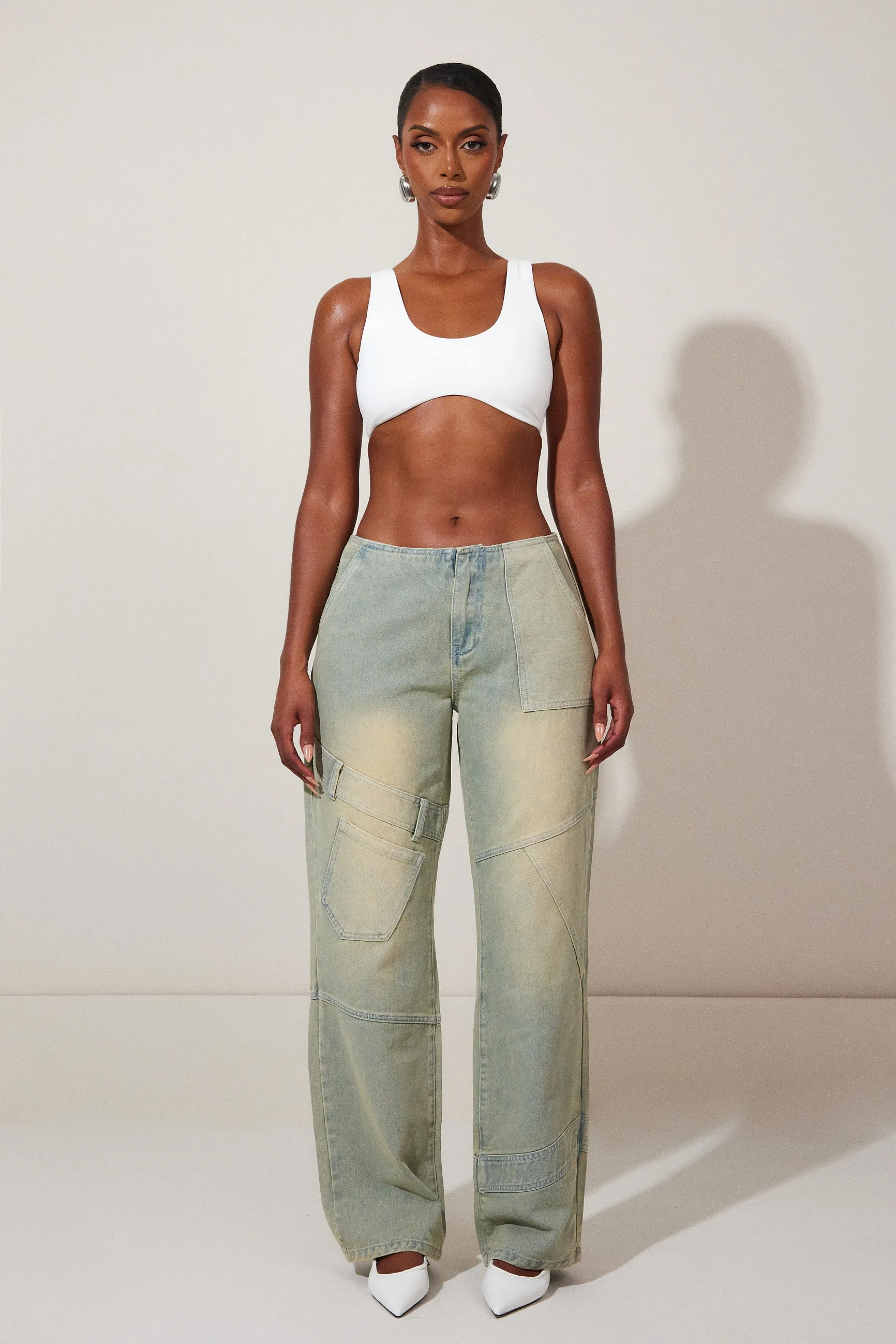 The Rya Jeans - Yellow wash