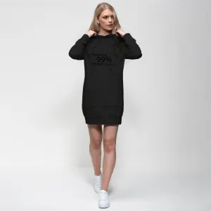 There is a 99% Chance I Don't Care Text Premium Adult Hoodie Dress