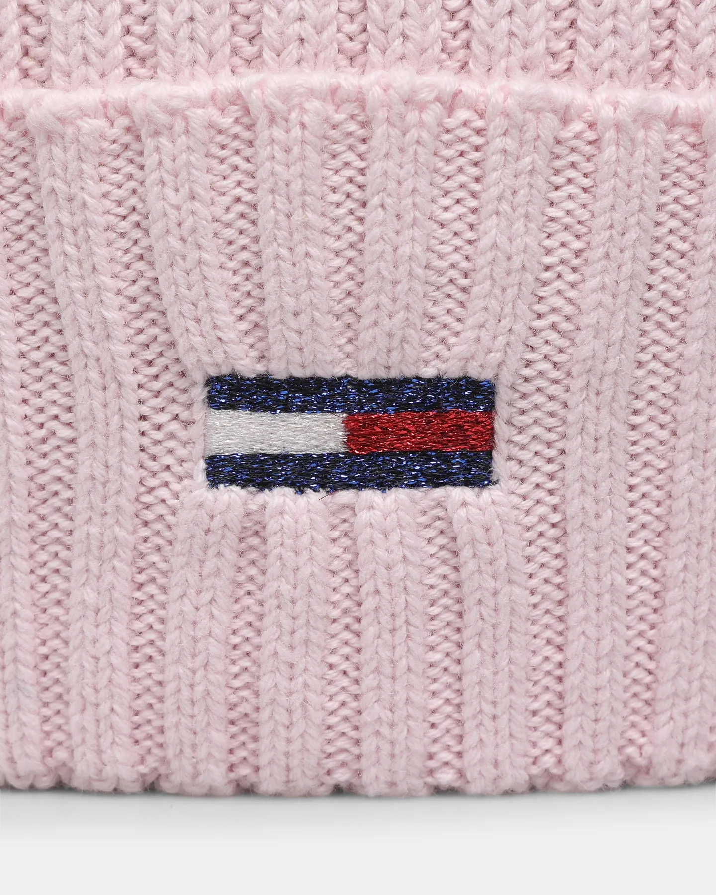 Tommy Jeans TJW Essential Flag Beanie Pale Pink