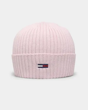 Tommy Jeans TJW Essential Flag Beanie Pale Pink