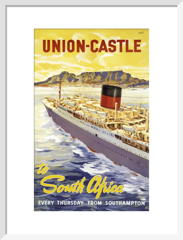 Union-Castle Line Poster South Africa