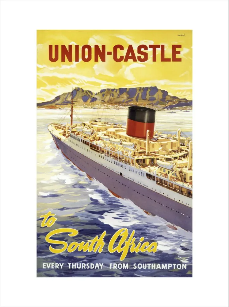 Union-Castle Line Poster South Africa