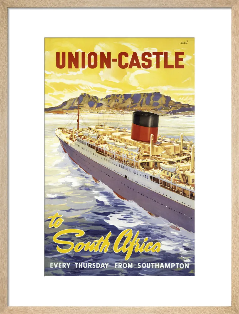 Union-Castle Line Poster South Africa