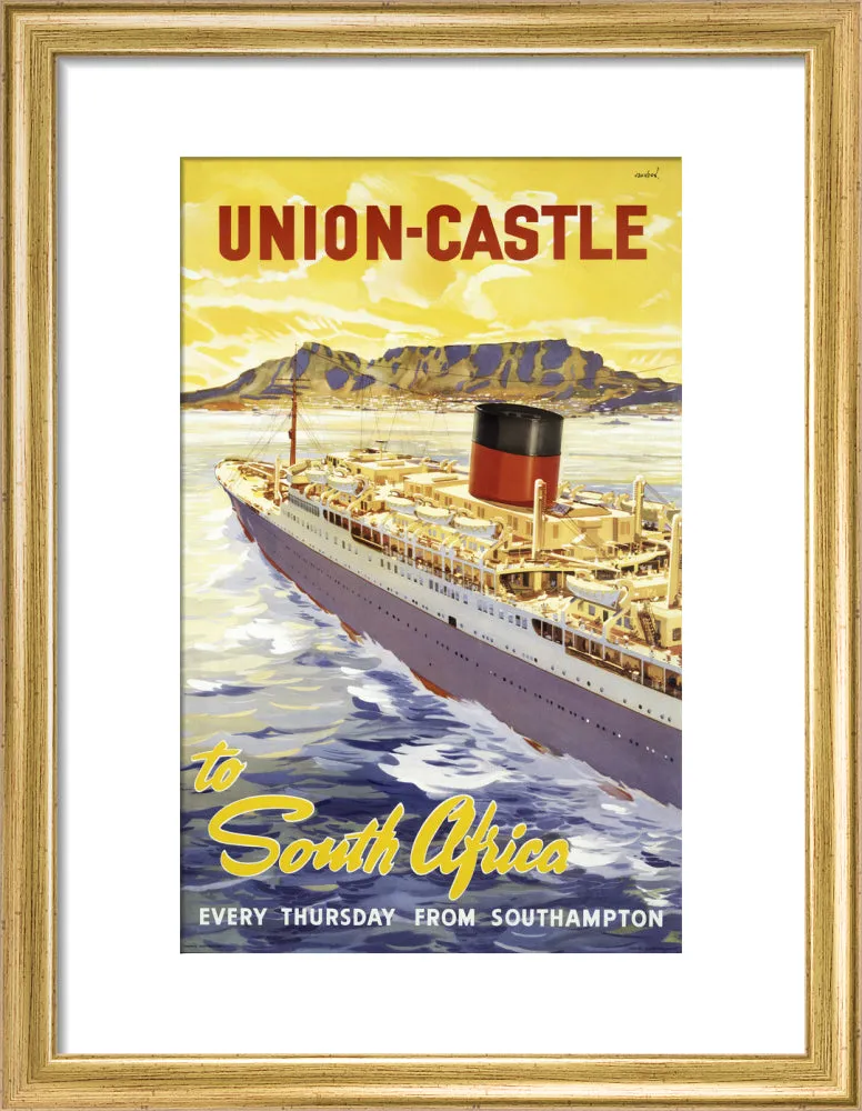 Union-Castle Line Poster South Africa