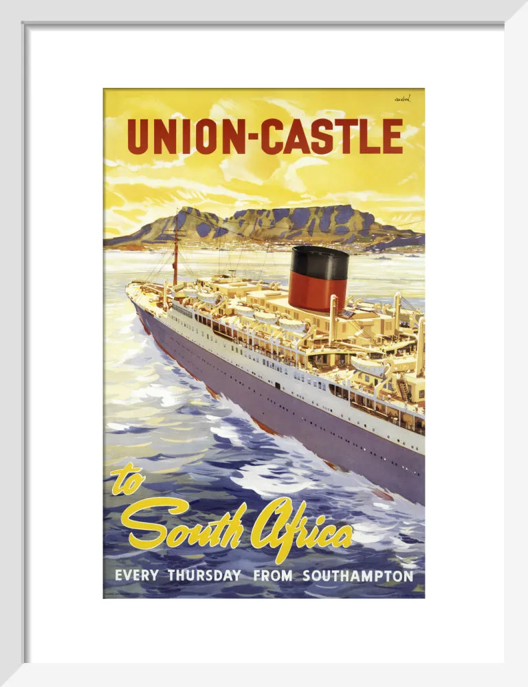 Union-Castle Line Poster South Africa