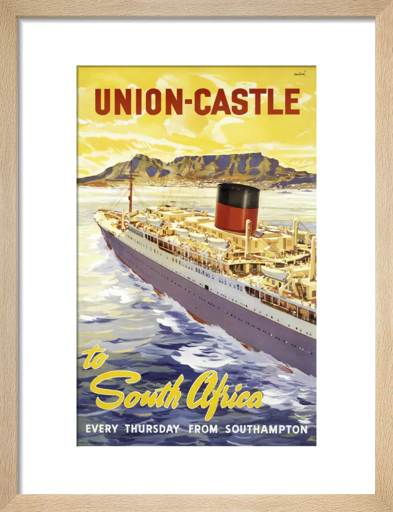 Union-Castle Line Poster South Africa