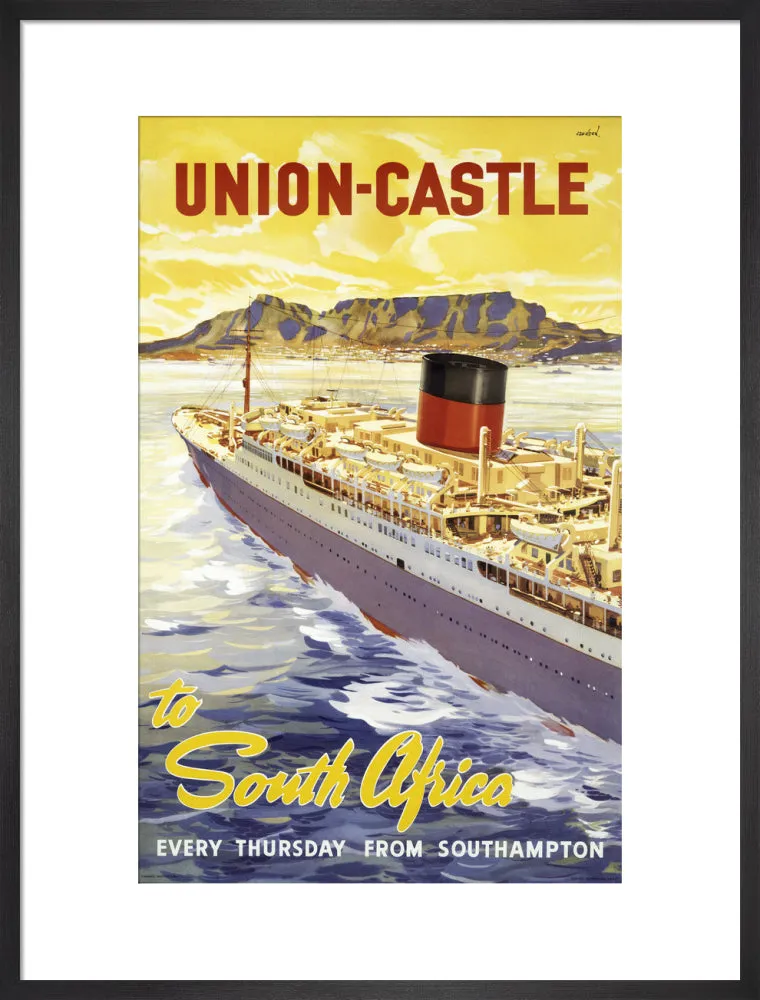 Union-Castle Line Poster South Africa