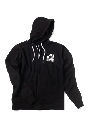 Unisex Life's Better Buzzed Zip Up Hoodie