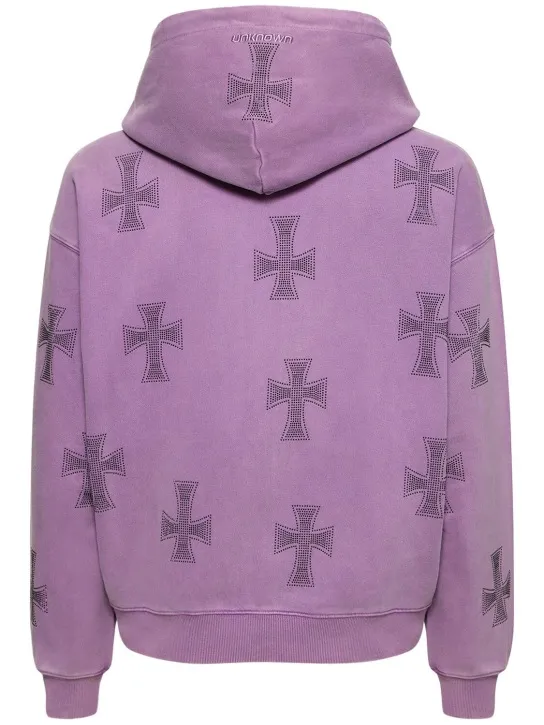 Unknown   Rhinestone Dagger zip up hoodie 