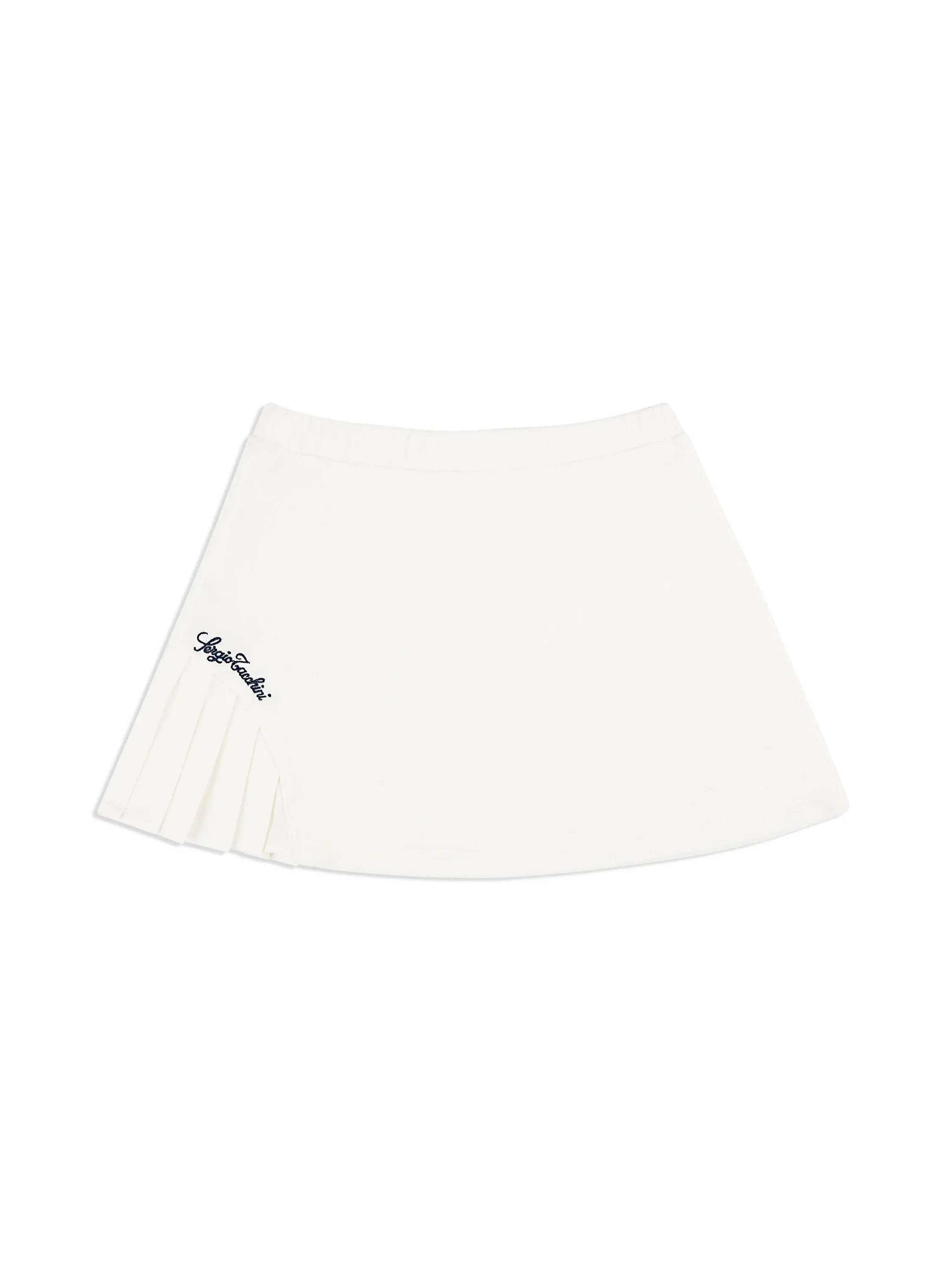 Veneto Velour Mini Skirt- Gardenia