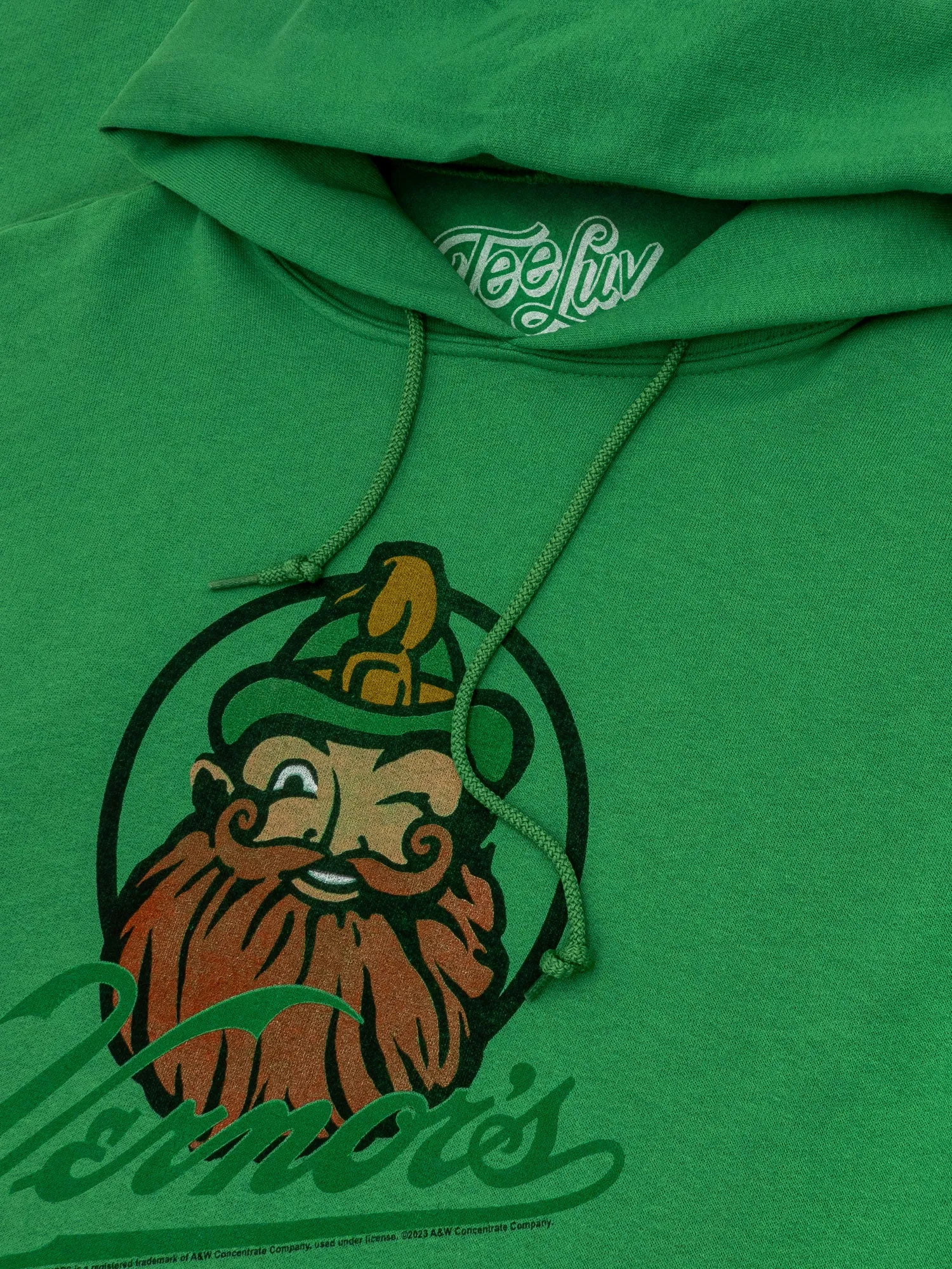 Vernor's Ginger Ale Woody Gnome Hooded Sweatshirt - Kelly Green