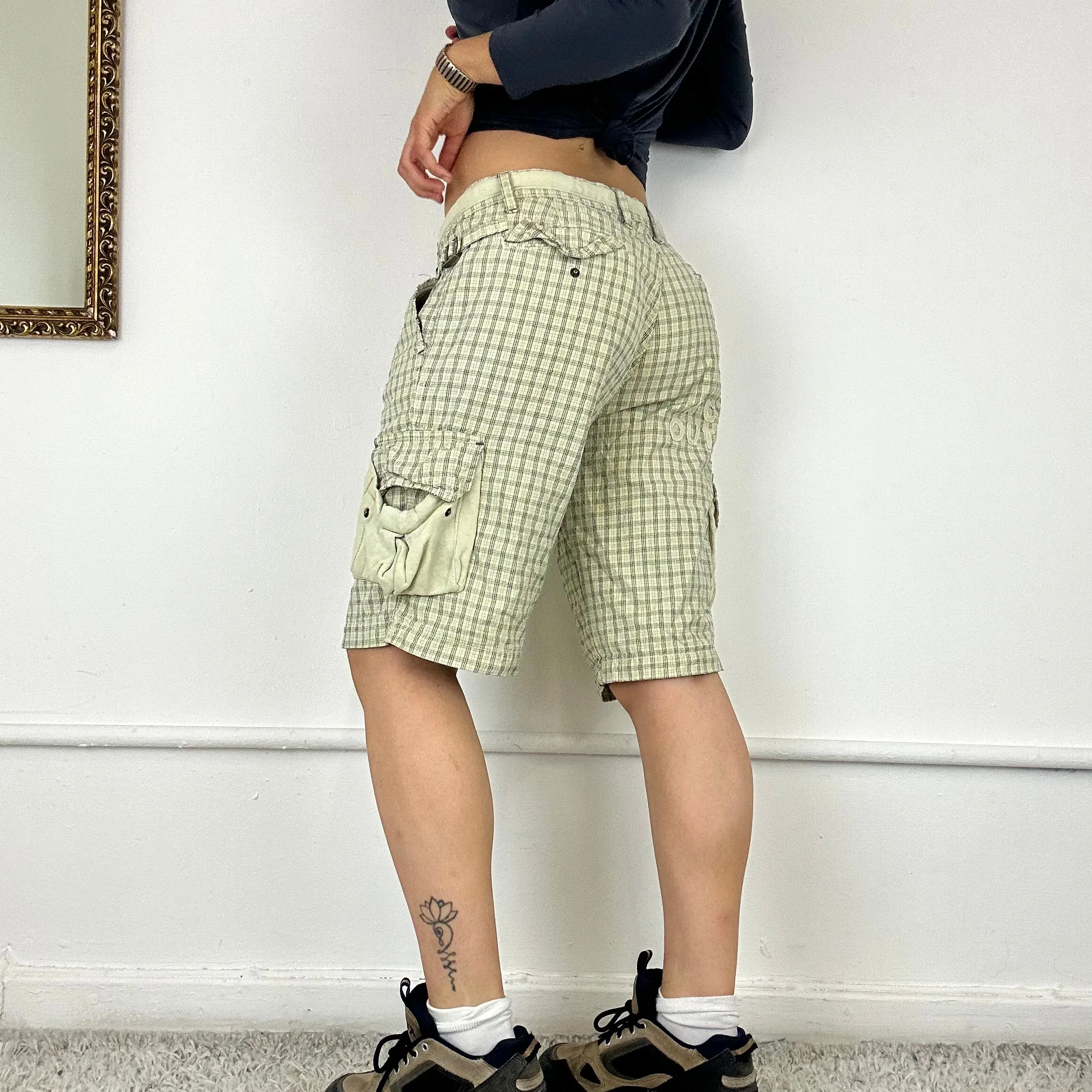 vintage checkered shorts