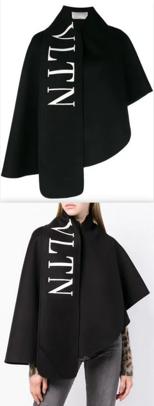 'VLTN' Logo Short Cape