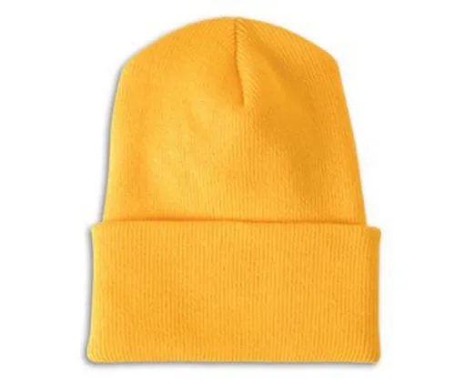 Wholesale First Quality Plain Ski Hat w/Roll Cuff Long Beanie, H8002