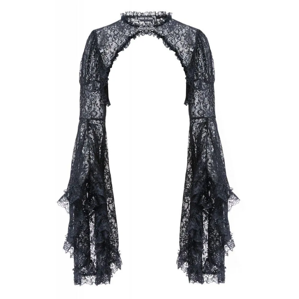 Women's Bell Sleeved All Lace Cape