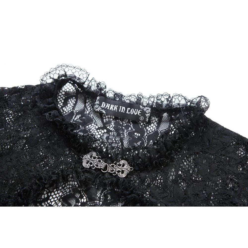 Women's Bell Sleeved All Lace Cape