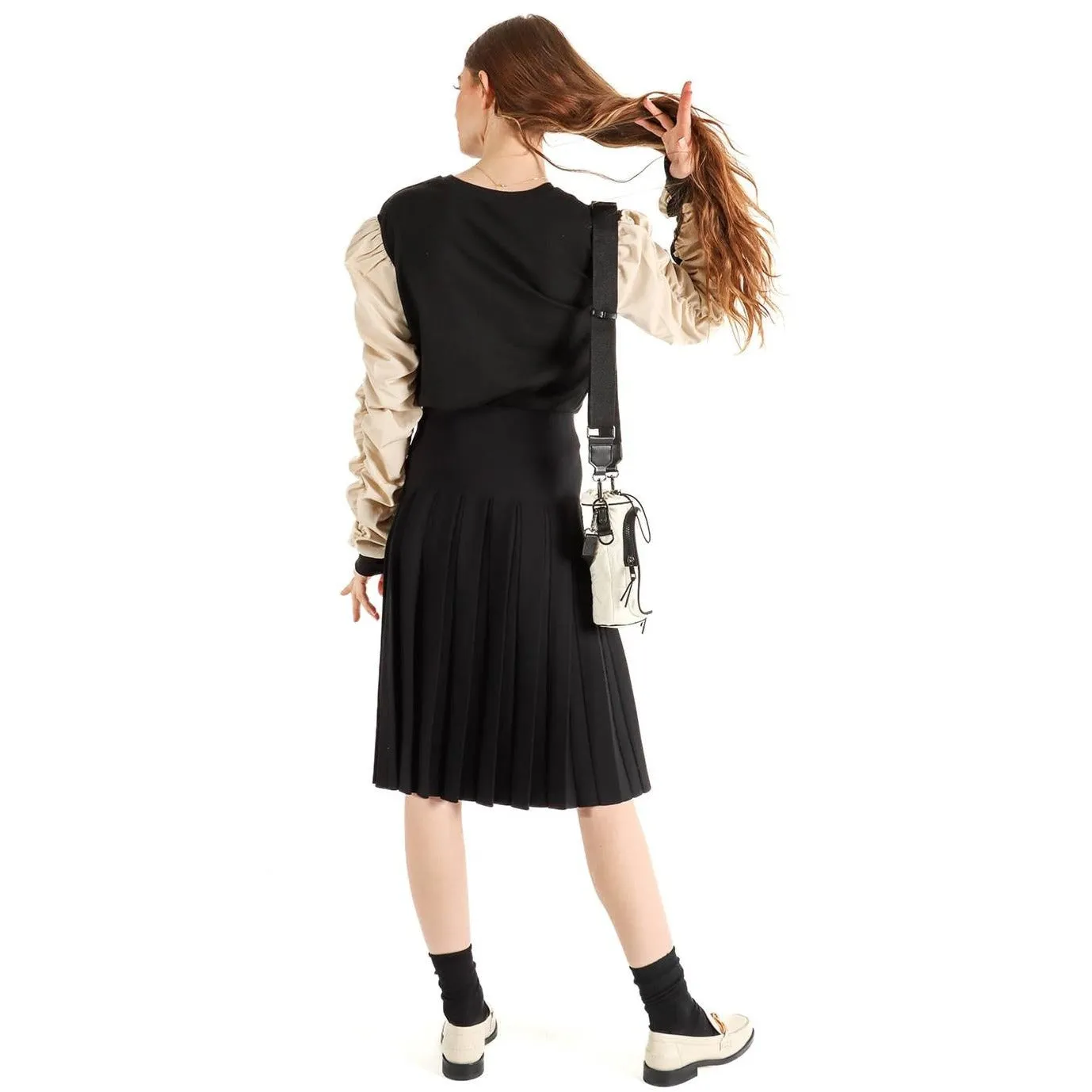 Women's Pleated Knit Skirt