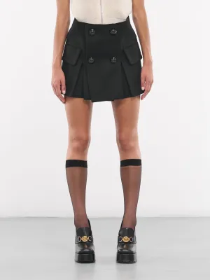 Wool Melton Shorts (24-07333-001-BLACK)