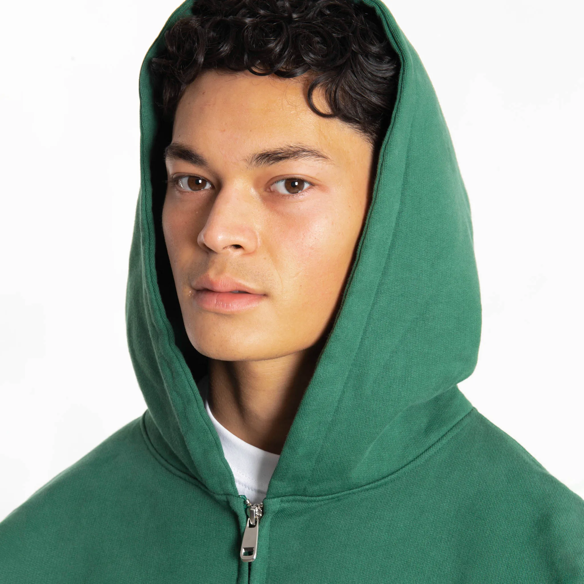 Zip Hoodie - Hunter Green