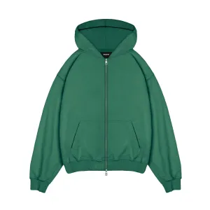 Zip Hoodie - Hunter Green