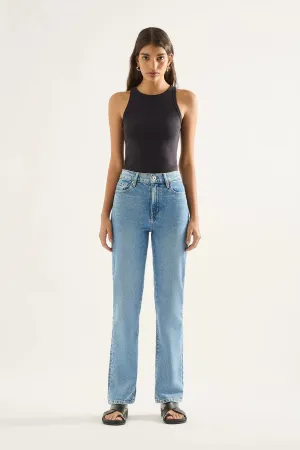 ZOE HIGH STRAIGHT CROP JEAN CADENCE BLUE